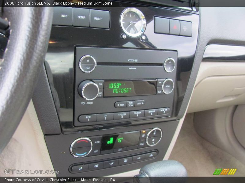 Black Ebony / Medium Light Stone 2008 Ford Fusion SEL V6