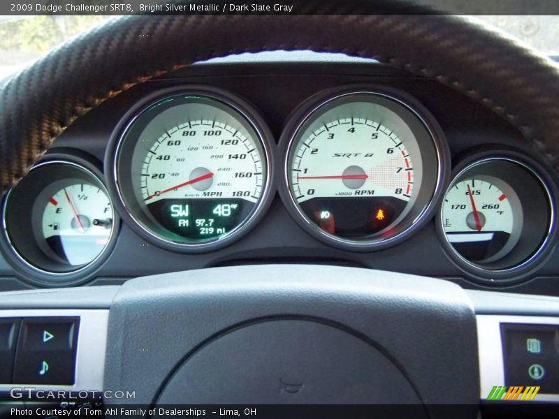 Bright Silver Metallic / Dark Slate Gray 2009 Dodge Challenger SRT8