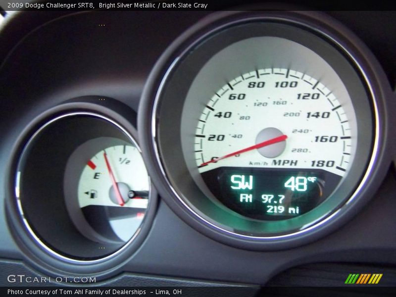 Bright Silver Metallic / Dark Slate Gray 2009 Dodge Challenger SRT8