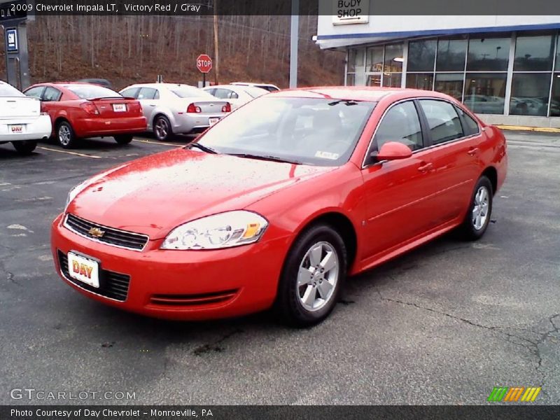Victory Red / Gray 2009 Chevrolet Impala LT