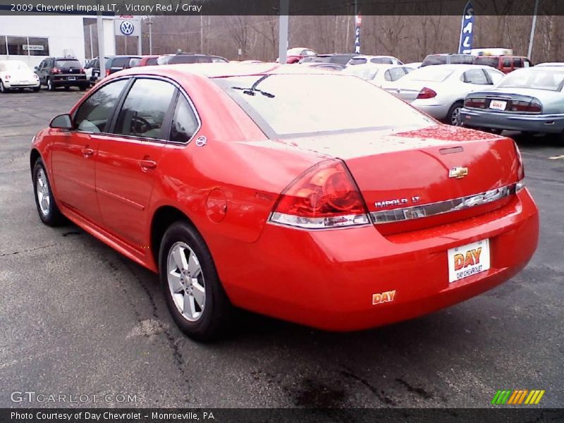 Victory Red / Gray 2009 Chevrolet Impala LT