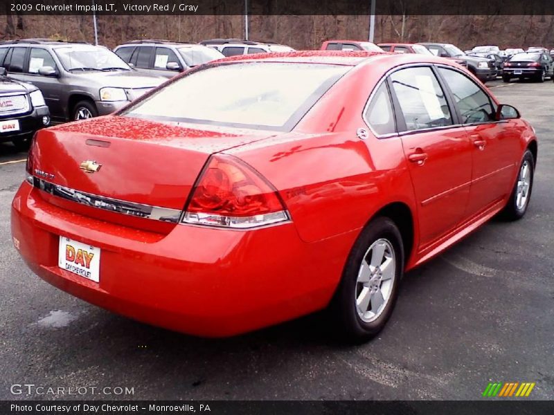 Victory Red / Gray 2009 Chevrolet Impala LT