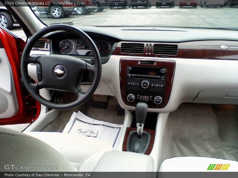Victory Red / Gray 2009 Chevrolet Impala LT