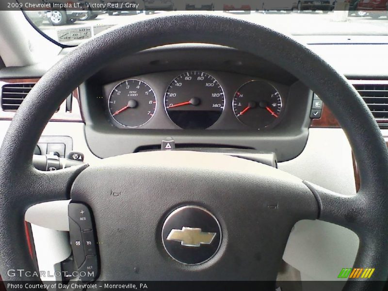 Victory Red / Gray 2009 Chevrolet Impala LT