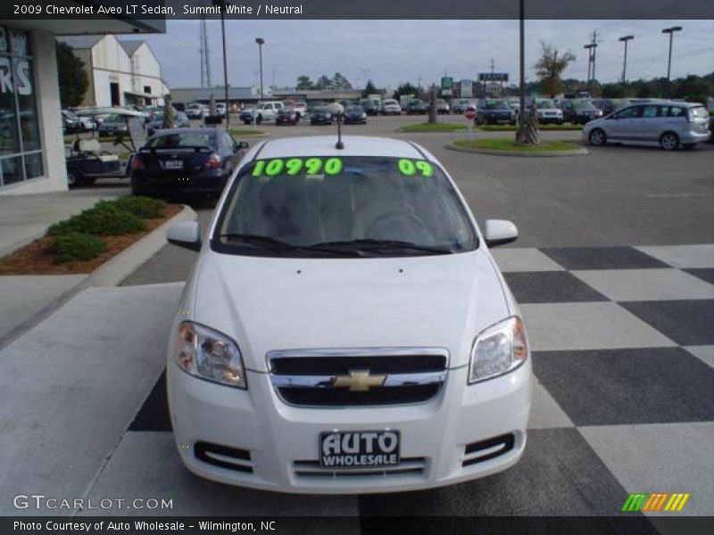 Summit White / Neutral 2009 Chevrolet Aveo LT Sedan