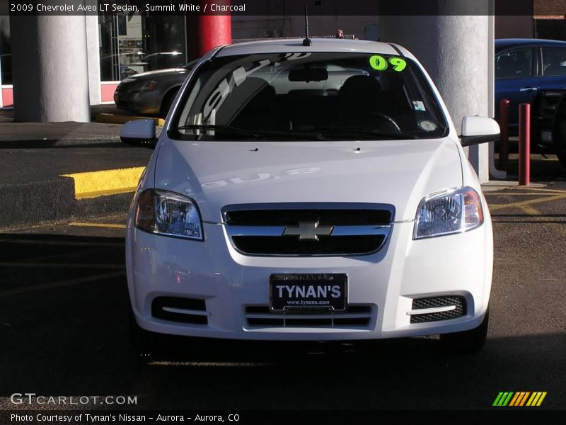 Summit White / Charcoal 2009 Chevrolet Aveo LT Sedan