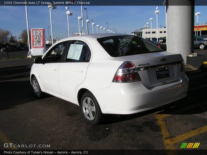 Summit White / Charcoal 2009 Chevrolet Aveo LT Sedan