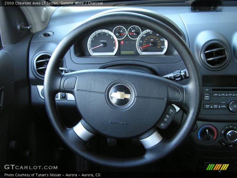 Summit White / Charcoal 2009 Chevrolet Aveo LT Sedan