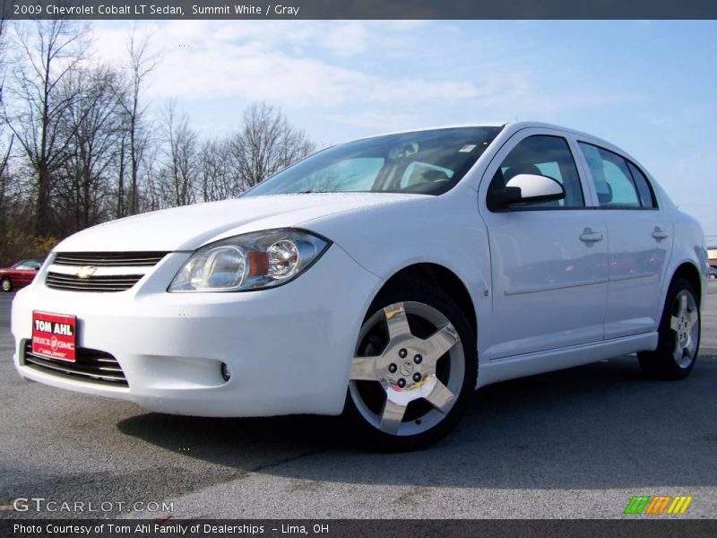 Summit White / Gray 2009 Chevrolet Cobalt LT Sedan
