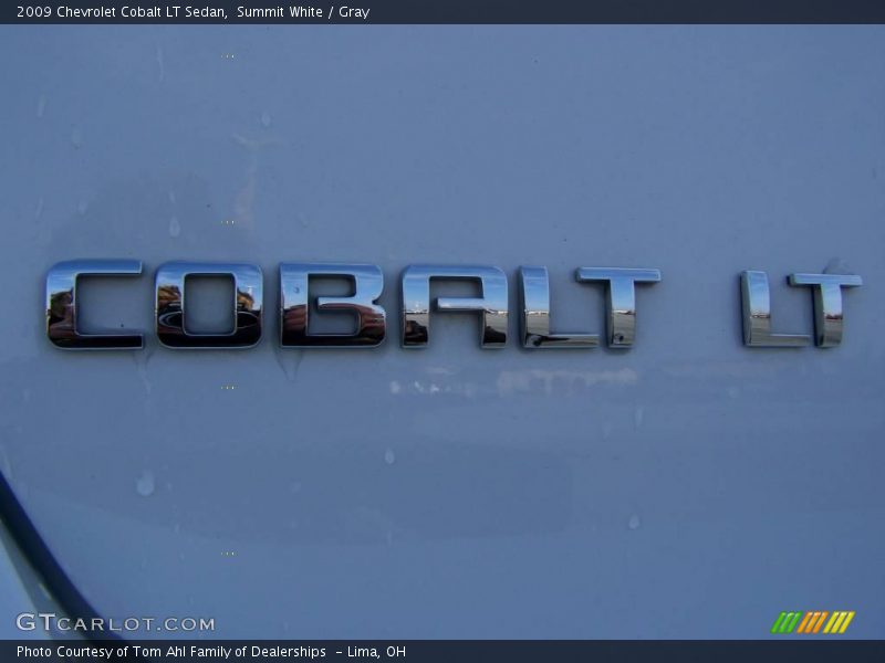 Summit White / Gray 2009 Chevrolet Cobalt LT Sedan