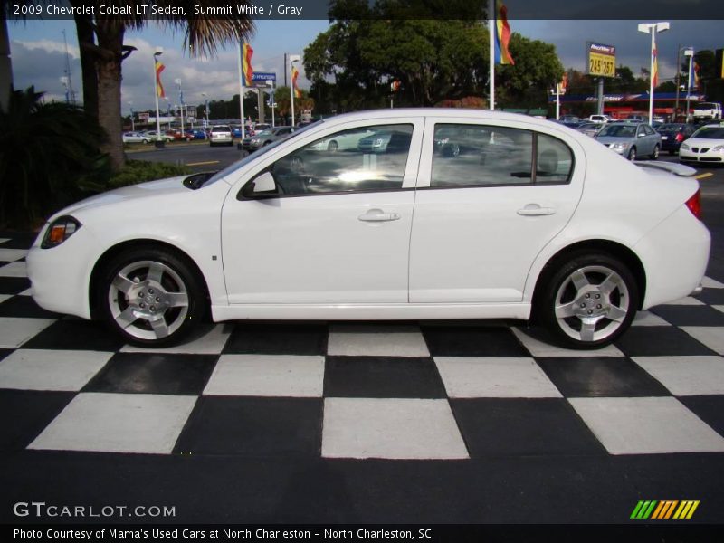 Summit White / Gray 2009 Chevrolet Cobalt LT Sedan