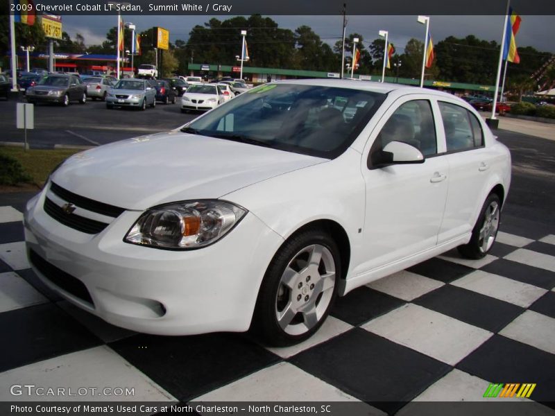Summit White / Gray 2009 Chevrolet Cobalt LT Sedan
