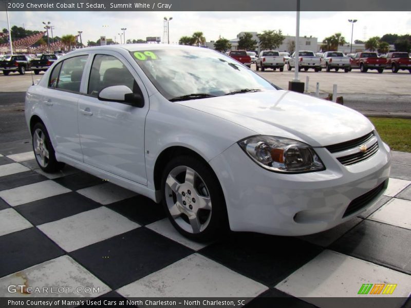 Summit White / Gray 2009 Chevrolet Cobalt LT Sedan