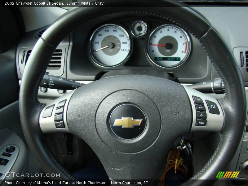 Summit White / Gray 2009 Chevrolet Cobalt LT Sedan