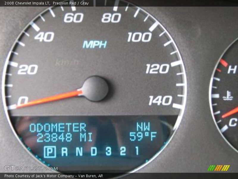 Precision Red / Gray 2008 Chevrolet Impala LT