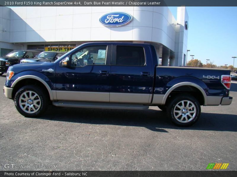 Dark Blue Pearl Metallic / Chapparal Leather 2010 Ford F150 King Ranch SuperCrew 4x4