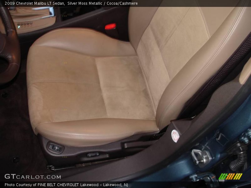 Silver Moss Metallic / Cocoa/Cashmere 2009 Chevrolet Malibu LT Sedan