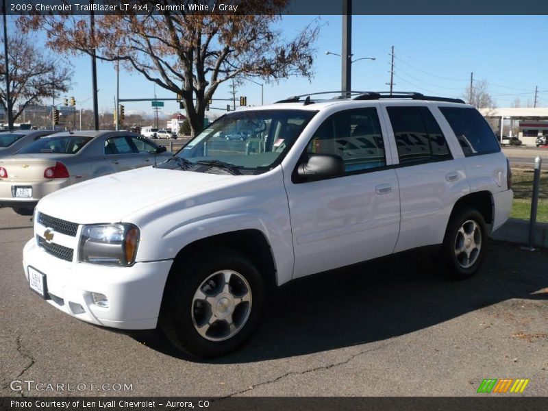 Summit White / Gray 2009 Chevrolet TrailBlazer LT 4x4