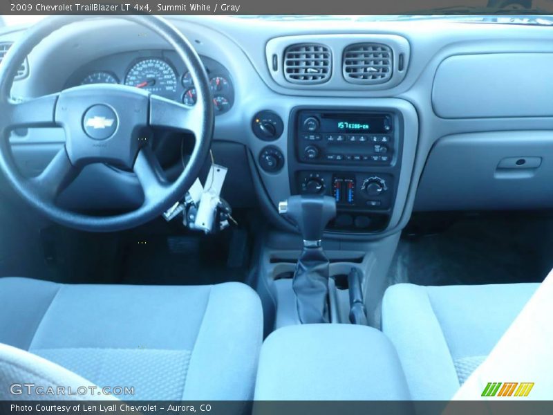 Summit White / Gray 2009 Chevrolet TrailBlazer LT 4x4
