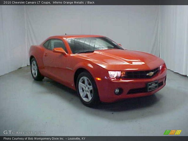 Inferno Orange Metallic / Black 2010 Chevrolet Camaro LT Coupe