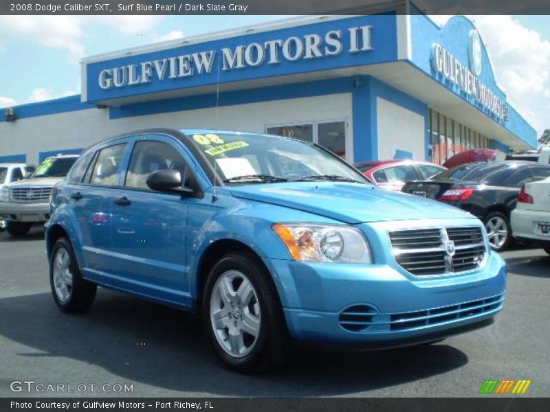 Surf Blue Pearl / Dark Slate Gray 2008 Dodge Caliber SXT