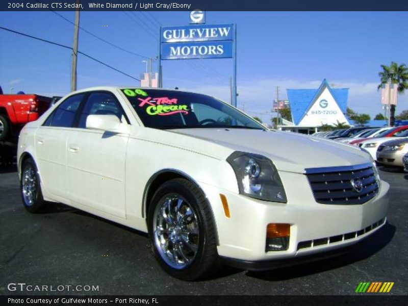 White Diamond / Light Gray/Ebony 2004 Cadillac CTS Sedan