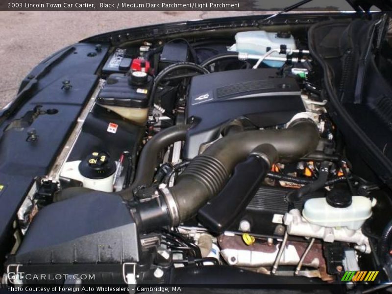 Black / Medium Dark Parchment/Light Parchment 2003 Lincoln Town Car Cartier