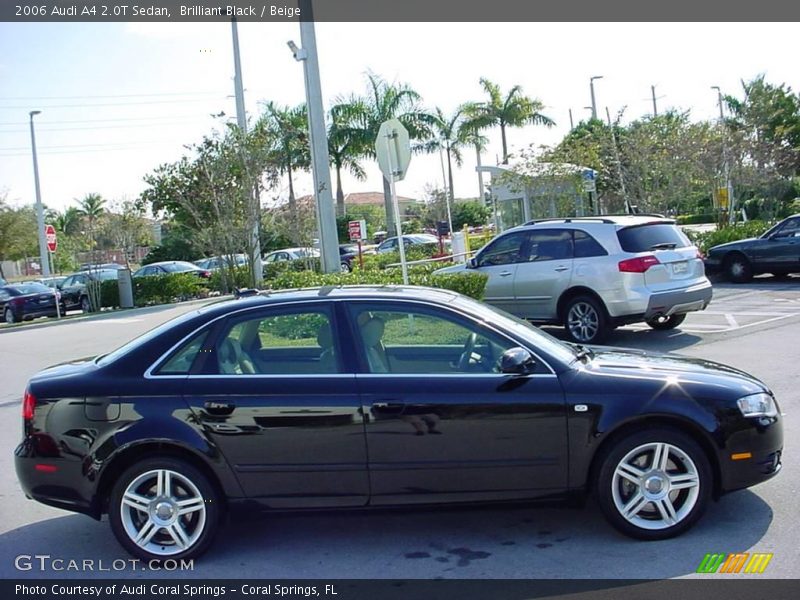 Brilliant Black / Beige 2006 Audi A4 2.0T Sedan