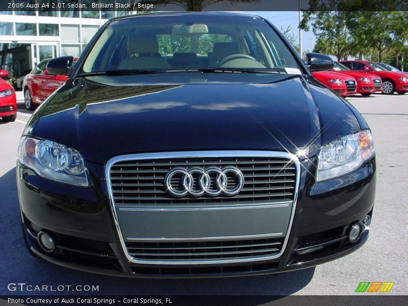 Brilliant Black / Beige 2006 Audi A4 2.0T Sedan