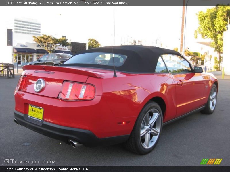 Torch Red / Charcoal Black 2010 Ford Mustang GT Premium Convertible