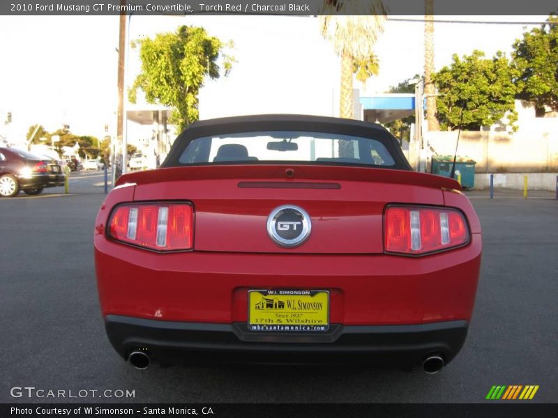 Torch Red / Charcoal Black 2010 Ford Mustang GT Premium Convertible