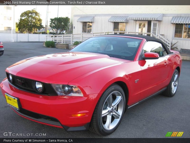Torch Red / Charcoal Black 2010 Ford Mustang GT Premium Convertible