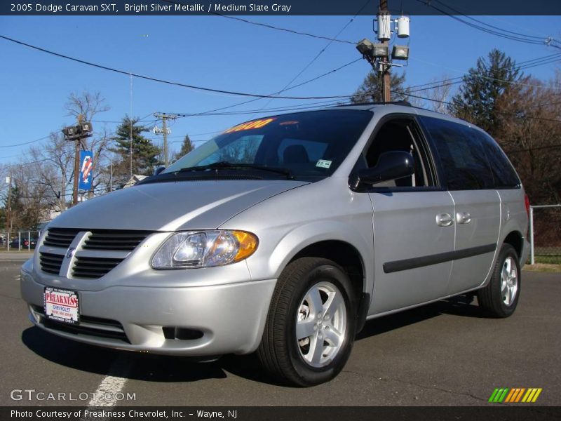 Bright Silver Metallic / Medium Slate Gray 2005 Dodge Caravan SXT