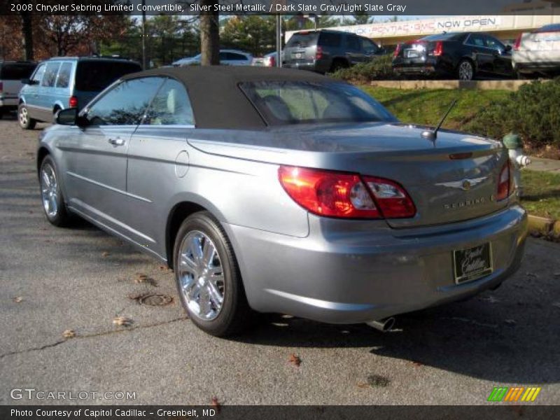 Silver Steel Metallic / Dark Slate Gray/Light Slate Gray 2008 Chrysler Sebring Limited Convertible