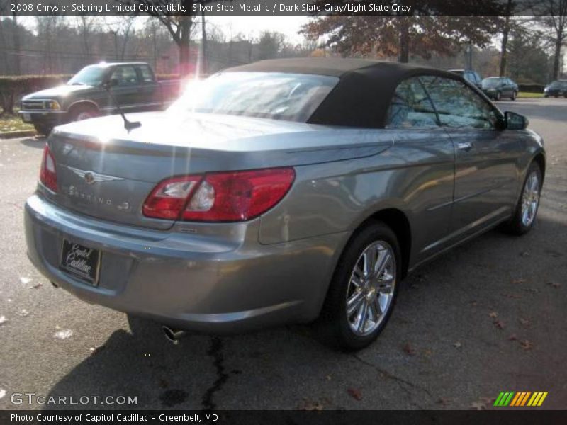 Silver Steel Metallic / Dark Slate Gray/Light Slate Gray 2008 Chrysler Sebring Limited Convertible