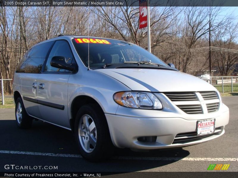 Bright Silver Metallic / Medium Slate Gray 2005 Dodge Caravan SXT