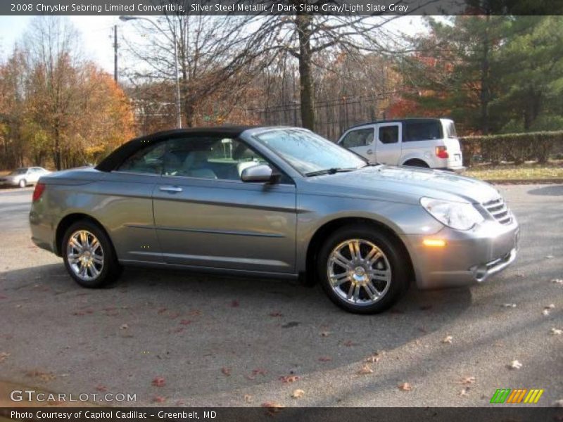 Silver Steel Metallic / Dark Slate Gray/Light Slate Gray 2008 Chrysler Sebring Limited Convertible