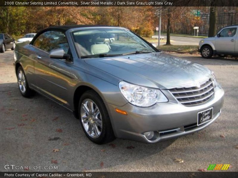Silver Steel Metallic / Dark Slate Gray/Light Slate Gray 2008 Chrysler Sebring Limited Convertible