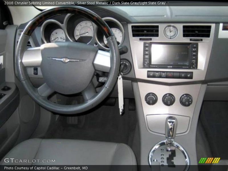 Silver Steel Metallic / Dark Slate Gray/Light Slate Gray 2008 Chrysler Sebring Limited Convertible