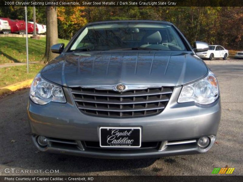 Silver Steel Metallic / Dark Slate Gray/Light Slate Gray 2008 Chrysler Sebring Limited Convertible