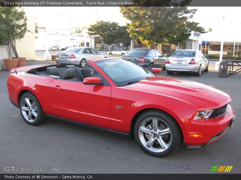 Torch Red / Charcoal Black 2010 Ford Mustang GT Premium Convertible
