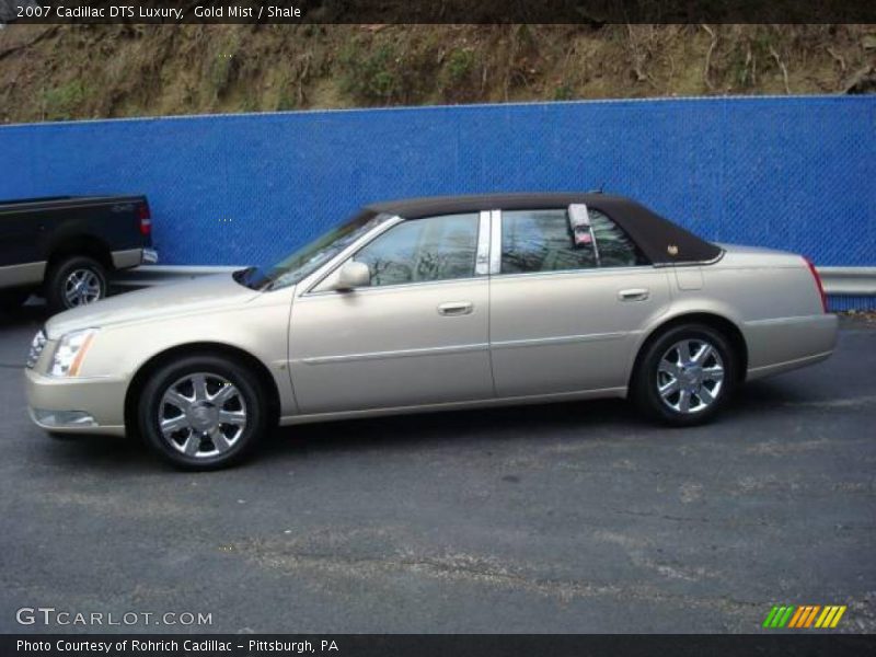 Gold Mist / Shale 2007 Cadillac DTS Luxury