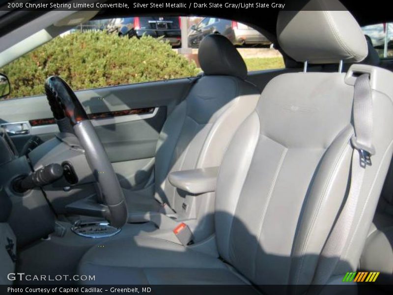 Silver Steel Metallic / Dark Slate Gray/Light Slate Gray 2008 Chrysler Sebring Limited Convertible