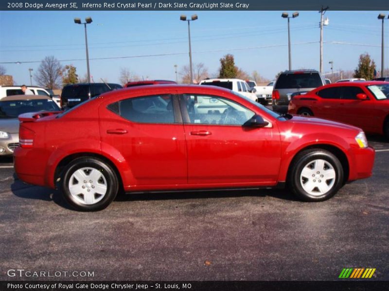Inferno Red Crystal Pearl / Dark Slate Gray/Light Slate Gray 2008 Dodge Avenger SE