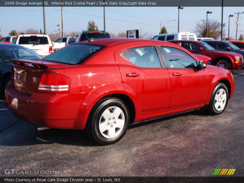 Inferno Red Crystal Pearl / Dark Slate Gray/Light Slate Gray 2008 Dodge Avenger SE