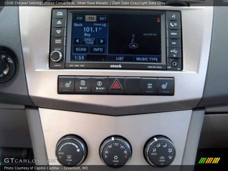 Silver Steel Metallic / Dark Slate Gray/Light Slate Gray 2008 Chrysler Sebring Limited Convertible