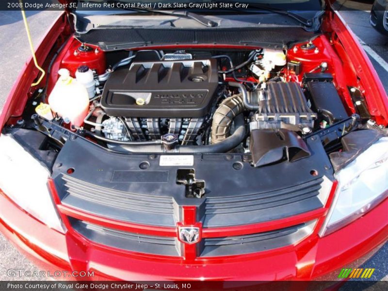 Inferno Red Crystal Pearl / Dark Slate Gray/Light Slate Gray 2008 Dodge Avenger SE