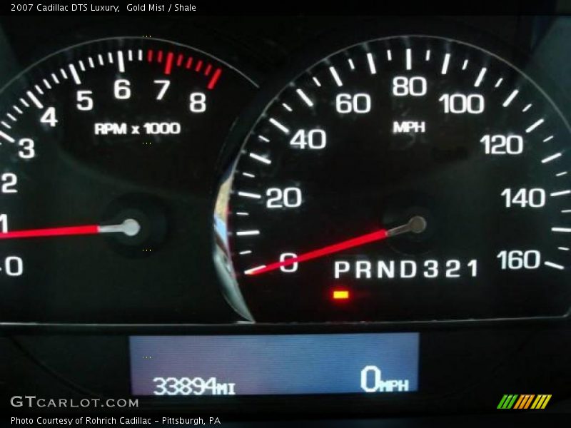 Gold Mist / Shale 2007 Cadillac DTS Luxury