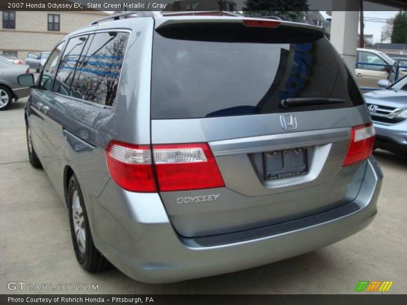 Slate Green Metallic / Gray 2007 Honda Odyssey EX