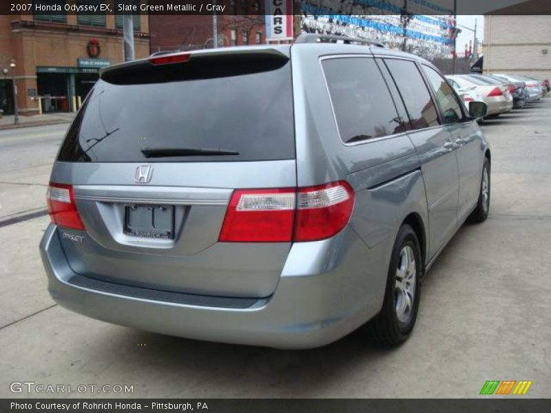 Slate Green Metallic / Gray 2007 Honda Odyssey EX